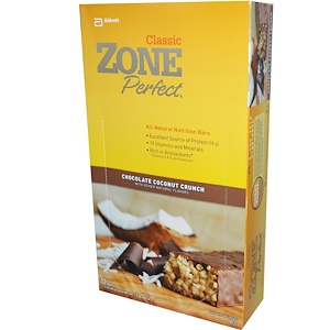 Отзывы о Зоун Перфект, Classic, All-Natural Nutrition Bars, Chocolate Coconut Crunch, 12 Bars, 1.76 oz (50 g) Each
