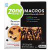 ZonePerfect, MACROS Bars, Chocolate Chip Muffin,  5 Bars, 1.76 oz (50 g) Each