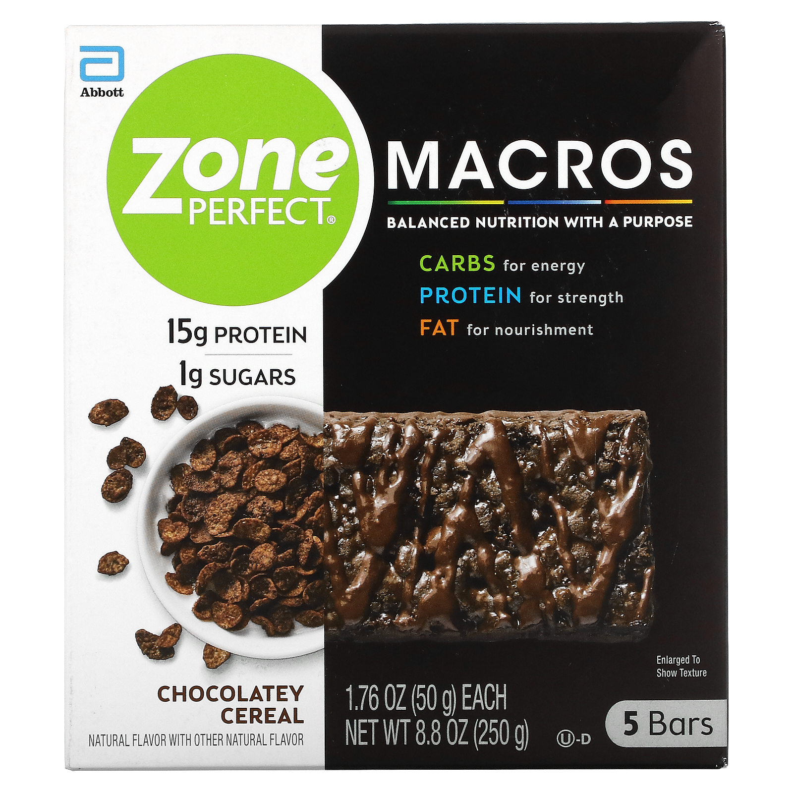 ZonePerfect MACROS マクロス バー 1.76オンス 各50g チョコレートシリアル 正規品 5本 最大42%OFFクーポン