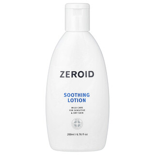 Zeroid, Loción calmante, Para pieles sensibles y secas, 200 ml (6,76 oz. líq.)
