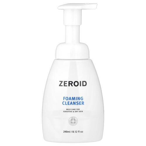 Zeroid Foaming Cleanser, For Sensitive & Dry Skin, 8.12 fl oz (240 ml)