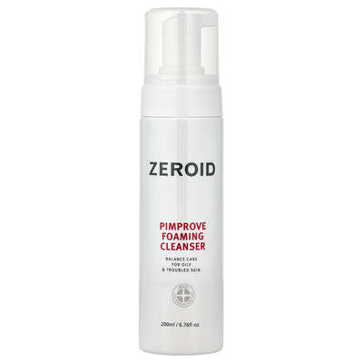Zeroid, Espuma de limpieza de Pimprove, Para pieles grasas y con problemas, 200 ml (6,76 oz. líq.)