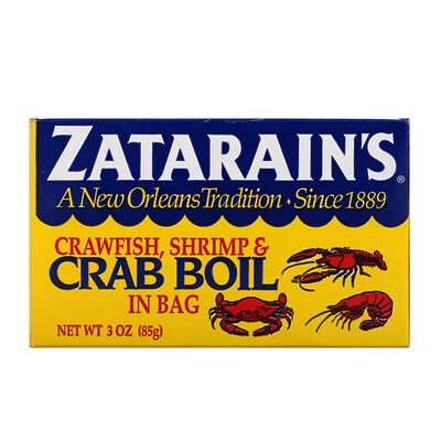 Zatarain's Crawfish, Shrimp, & Crab Boil in Bag, 3 oz (85 g)