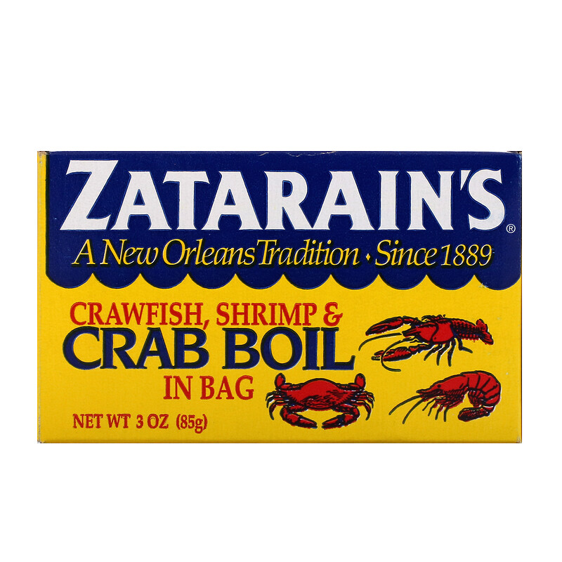 Zatarain's, Crawfish, Shrimp, & Crab Boil in Bag, 3 oz (85 g) iHerb