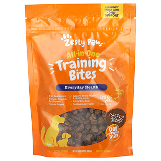 Zesty Paws, Allt-i-ett träningsbitar, För hundar, alla åldrar, bacon, 12 oz (340 g)