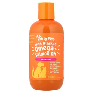 Zesty Paws, Wild Alaskan Salmon Oil Formula, For Dogs & Cats, All Ages, 8.5 fl oz (251 ml)