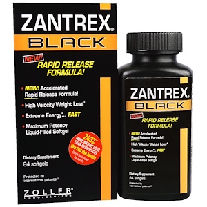 Купить Zoller Laboratories, Zantrex Черный, 84 мягких капсул  на IHerb