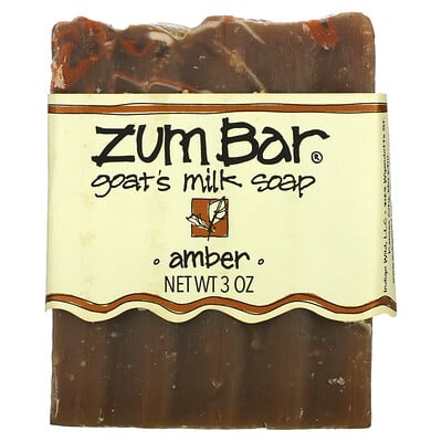 ZUM Zum Bar, мыло с козьим молоком, янтарь, 3 унции  - купить со скидкой