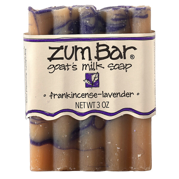 ZUM, Zum Bar, Goat's Milk Soap, FrankincenseLavender, 3 oz