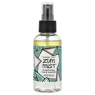 زوم‏, Zum Mist® ، رذاذ عطري للجسم ورذاذ الغرفة ، اللافندر والنعناع ، 4 أونصات سائلة (118 مل)