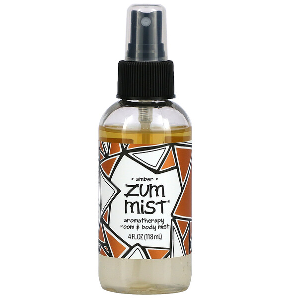 ZUM‏, Zum Mist, Aromatherapy Room & Body Mist, Amber, 4 fl oz (118 ml)