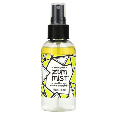 ZUM  Zum Mist  Aromatherapy Room & Body Mist  Lemongrass  4 fl oz (118 ml)