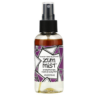 ZUM, Zum Mist, спрей за стая и тяло с ароматерапия, лавандула, лимон и пачули, 118 ml (4 fl oz)