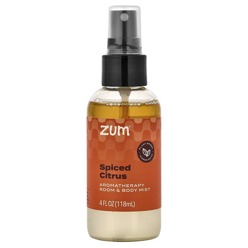 Zum Aromatherapy Room & Body Mist, Spiced Citrus, 4 fl oz (118 ml)