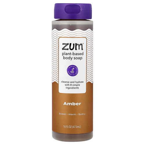ZUM, Plant-Based Body Soap, pflanzliche Körperseife, Bernstein, 473 ml (16 fl. oz.)