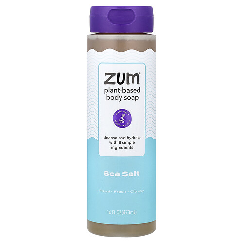 ZUM, Plant-Based Body Soap, Sea Salt, 16 fl oz (473 ml)