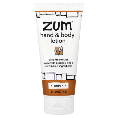ZUM Hand  Body Lotion Amber 6 fl oz 177 ml